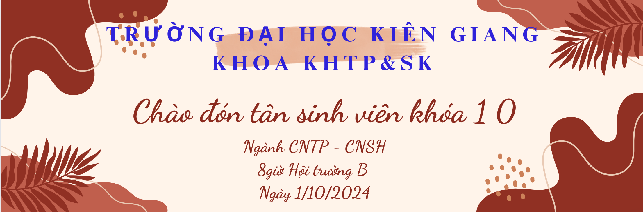 Chào đón tân sinh viên khóa 10: Công nghệ thực phẩm và công nghệ sinh học